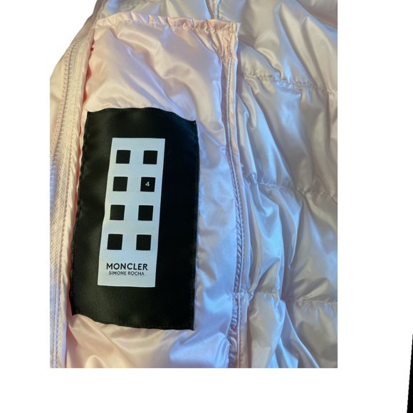 NWT Moncler Genius Simone Rocha Pink Jacket Sz 2 - Picture 8 of 11